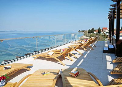 Sunbathing at Hotel Delfin